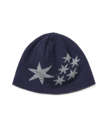 HEXAGRAM SHORT BEANIE NAVY