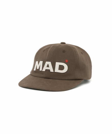 MAD 6-PANEL BALL CAP BROWN