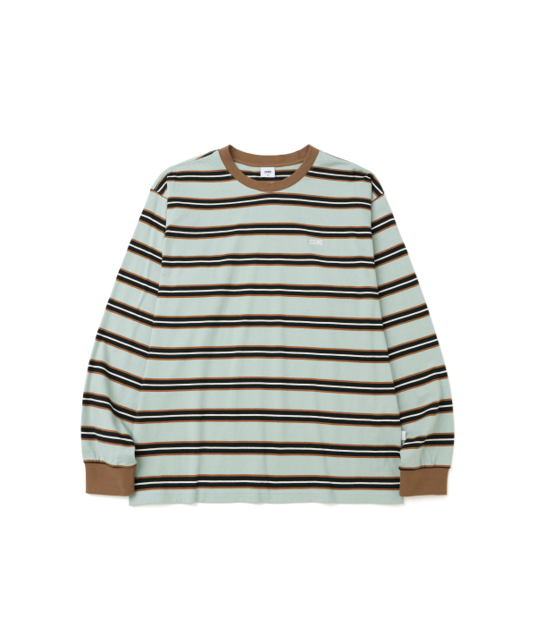 STRIPE LS TEE SKYBLUE