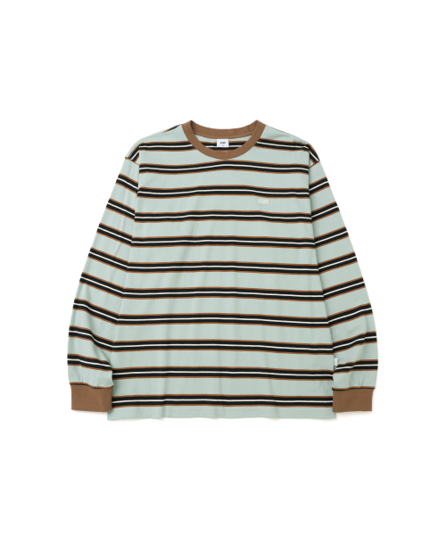 STRIPE LS TEE SKYBLUE