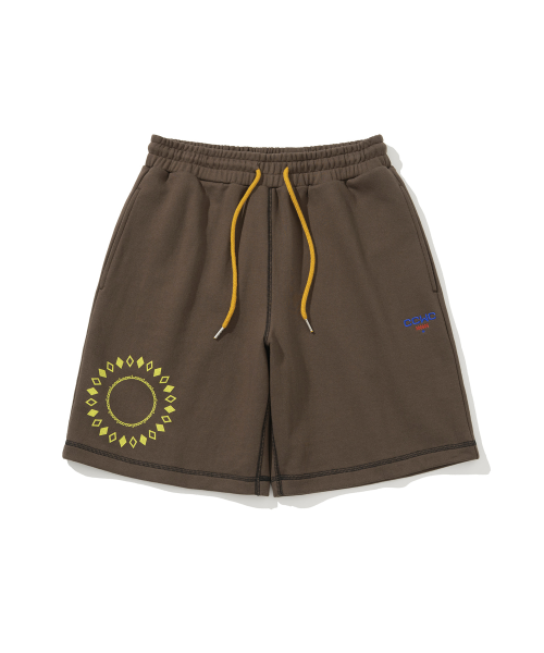 SWEAT SHORTS BROWN