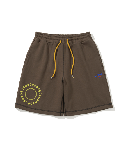 SWEAT SHORTS BROWN