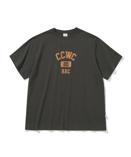 COLLOGE LOGO SS TEE CHARCOAL
