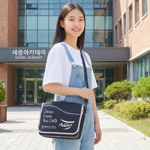 학원가방 폴리 크로스 학원후다가방 BC-2093 / 30개부터구매가능