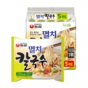 [대량할인 역마진상품ㅣ품질보증] 농심 멸치칼국수 멀티 라면 5입