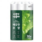 [대량할인 역마진상품ㅣ품질보증] 미래생활 잘집 천연100% 나무야 25m 3겹30롤 화장지 휴지