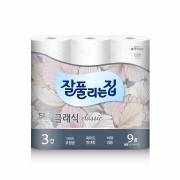 [대량할인 역마진상품ㅣ품질보증] 미래생활 잘집 더도톰 클래식 27m 3겹9롤 화장지 휴지
