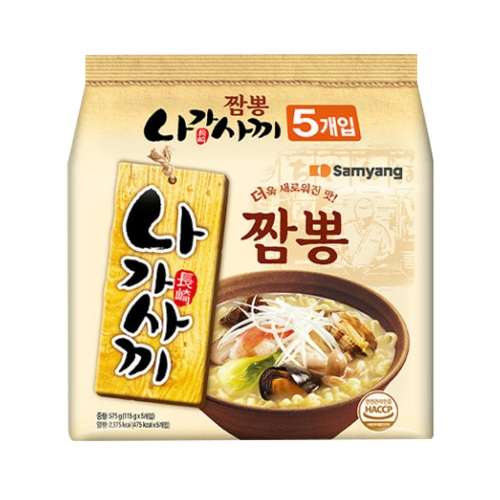 [단일배송지 대량할인 무배] 삼양 나가사끼짬뽕 멀티 5입 라면