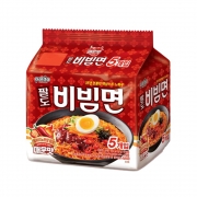 [회원특가] 팔도 비빔면 매운맛 멀티 5입 봉지라면