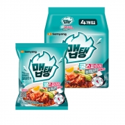 [회원특가] 삼양 맵탱 쿨스파이시 비빔면 김치맛 멀티 4입 봉지라면