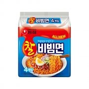 [무료배송] [회원특가] 농심 찰비빔면 4입 봉지라면