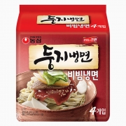 [무료배송] [회원특가] 농심 둥지냉면 비빔냉면 멀티4입 봉지 라면
