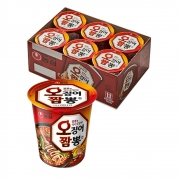 [회원특가] 농심 오징어짬뽕 소 컵라면 6입