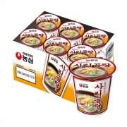[회원특가] 농심 사리곰탕 소 컵라면 6입