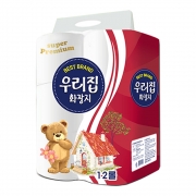 [무료배송] [회원특가] 우리집23M*3겹12롤 화장지휴지