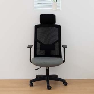 동서가구 에스파인 메쉬 헤드레스트 의자 블랙프레임 917801