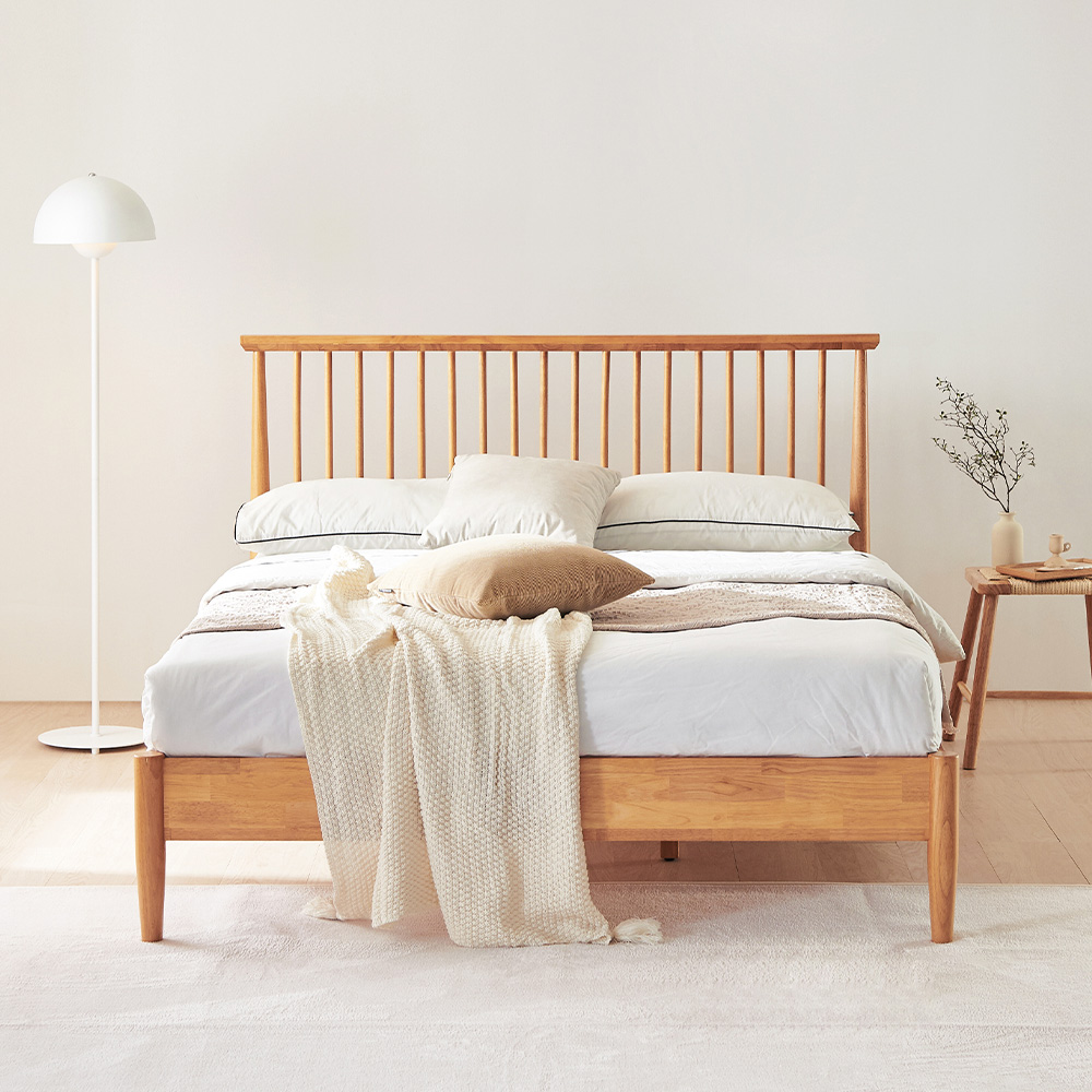 ★한정수량★동서가구 모리 로맨틱 원목 침대 SS/Q (+매트선택)