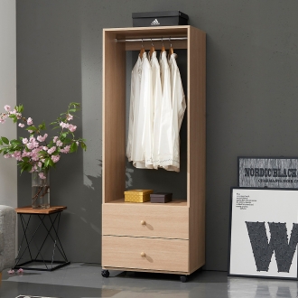 동서가구 유니스 600 2단서랍 행거옷장