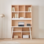 [단독특가]동서가구 켈리 1200 정면책장 책상 (+LED선택)