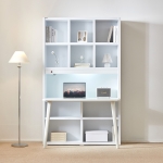 [단독특가]동서가구 켈리 1200 정면책장 책상 (+LED선택)