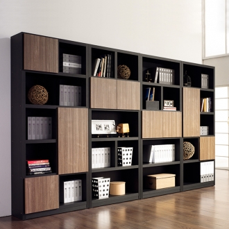 [단독특가] 동서가구 우드블랙 모던 거실 책장 4종 모음