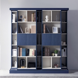 동서가구 반헨 슬라이딩 도어형 이중책장 1800