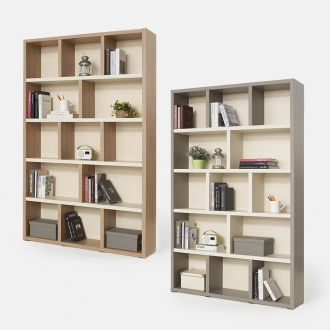 [소티디자인] 리브로 더블 5단 투톤 1200 책장 - 2color