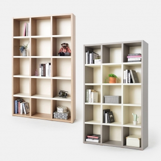 [소티디자인] 리브로 5단 투톤 1200 책장 - 2color