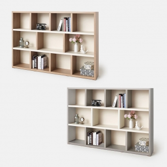 [소티디자인] 리브로 3단 와이드 투톤 1740 책장 - 2color