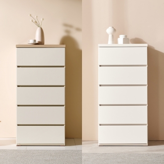 [소티디자인] 디프2 속깊은 5단 서랍장 600 - 2color