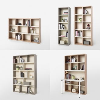 [소티디자인] 리브로 책상세트 & 책장 모음 - 6type / 2color