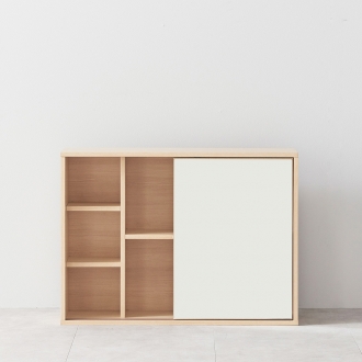 [소티디자인] 문라이트 슬라이딩 거울 거치형 수납장