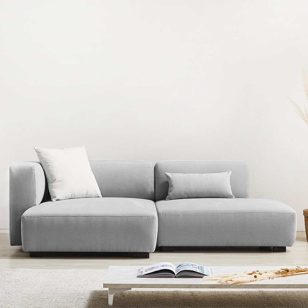 ★50%쿠폰혜택★동서가구 루시 모듈형 발수패브릭 3인 카우치소파