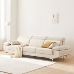 [단독특가]동서가구 이즈 비안나 아쿠아패브릭 헤드틸팅 4인소파 (프리미엄 오코텍스)