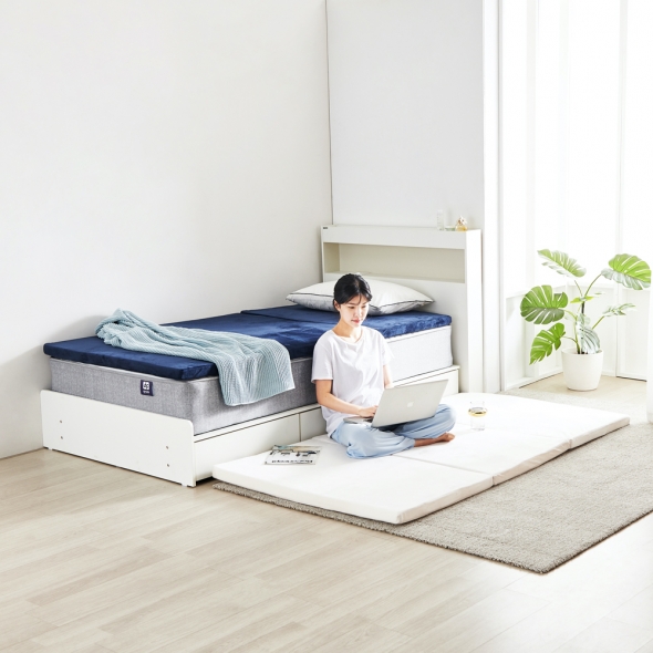 [단독특가] 동서가구 포미 3단 접이식 견면 HR폼 볼라텍스 메모리폼 매트리스 DS SS Q 12종 모음