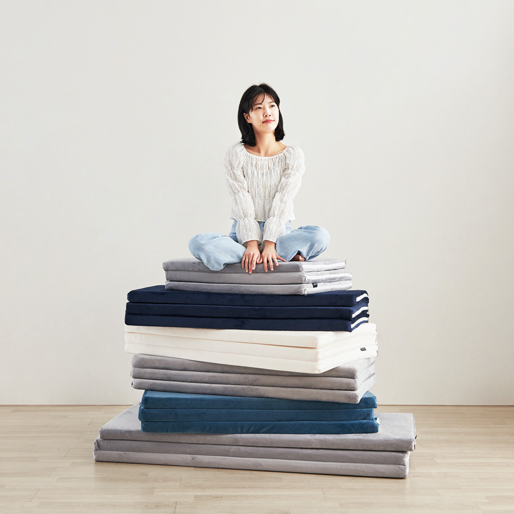 [단독특가] 동서가구 포미 3단 접이식 견면 HR폼 볼라텍스 메모리폼 매트리스 DS SS Q 12종 모음