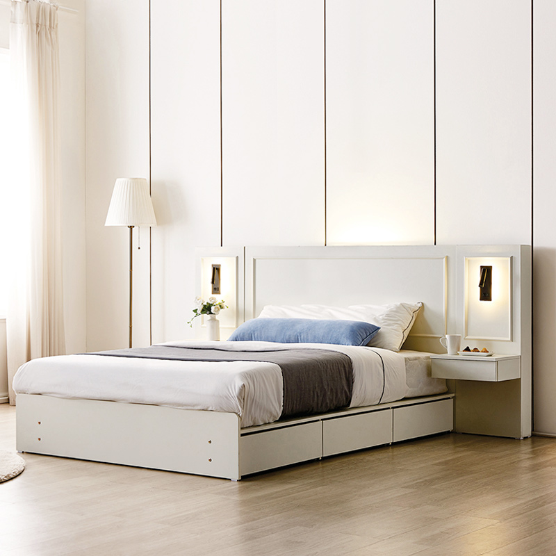 동서가구 네오 시리즈 LED 호텔형 수납 침대 (+매트리스 선택)