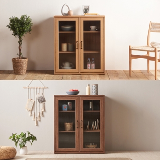 [소티디자인] 라떼 2문 낮은 주방 수납장 - 2color