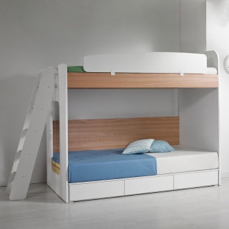 동서가구 디에프 미니멀 벙커형 사다리 수납침대 이층침대 세트