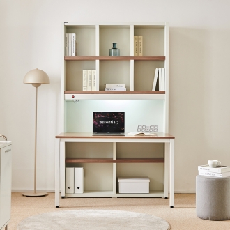 동서가구 스테이 LED 1200 정면책상책장세트