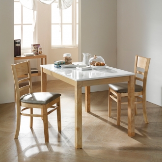 동서가구 캐빈 4인 하이그로시 식탁+의자2EA