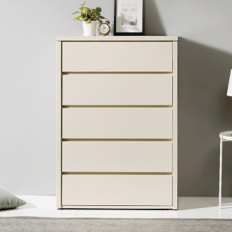 [소티디자인] 비비앙2 광폭 5단 서랍장 870 - 아이보리