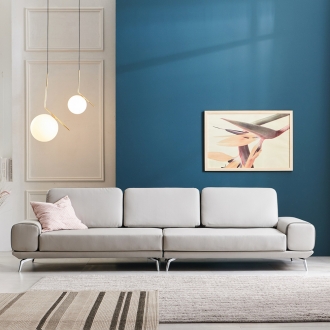 동서가구 디트론 가죽 4인소파