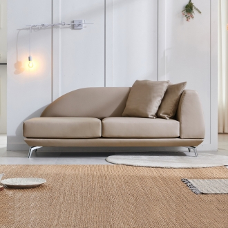 동서가구 코비언 가죽 3인소파