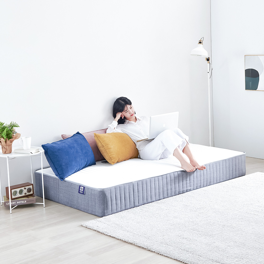 ★한정수량★동서가구 지오 독립 케미컬폼 단면 매트리스 일체형 침대 SS