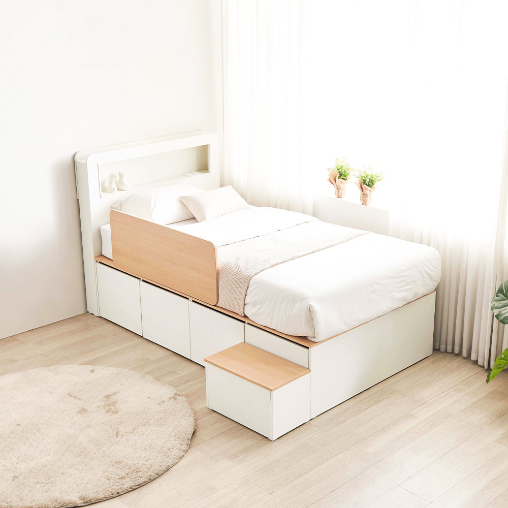 [단독특가]동서가구 비비드 LED조명 멀티수납 벙커침대 SS 5종 모음 (+매트리스선택)