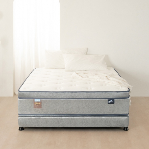 [단독특가] 동서가구 엘로 호텔형 시그니처 토퍼일체형 투매트리스 침대 SS / Q