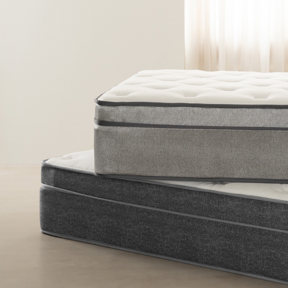 [단독특가]동서가구 엘로 호텔형 시그니처 일체형토퍼 투매트리스 침대 Q