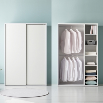 [소티디자인] 디오 E0등급 드레스룸 슬라이드 옷장 1200 일반형 - 5타입