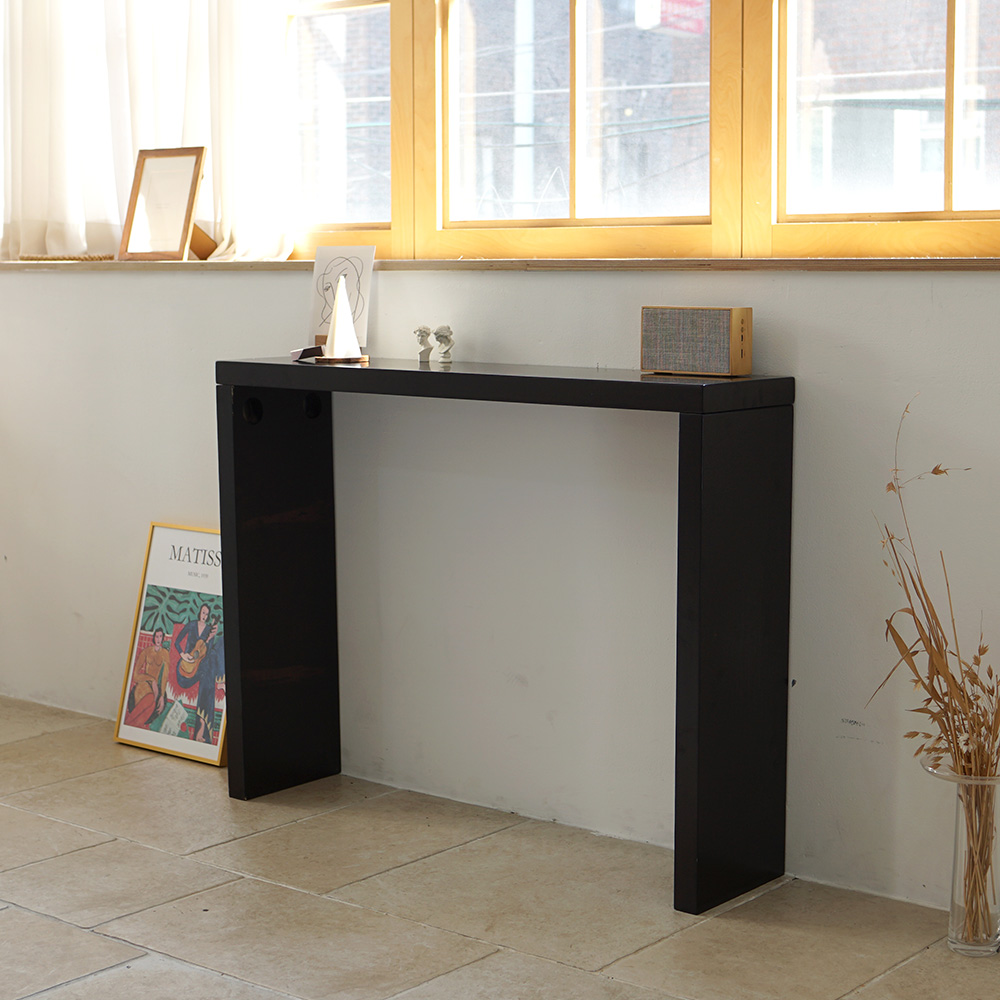 [바우미스트]스퀘어 원목 선반 콘솔 800 (4colors)